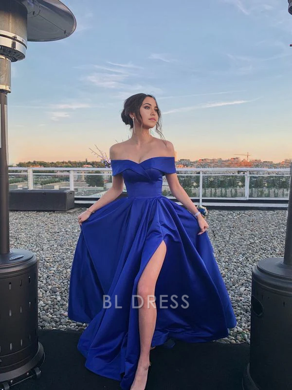 Essential A-Line Dress, Royal Blue
