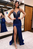 Mermaid Long Prom Dress with Slit Sequins