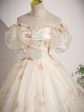 Sweetheart Neck Tulle Long Prom Dress