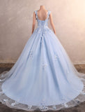 Ball Gown Quinceanera Dresses Elegant Dress Quinceanera Sweet 16 Court Train Sleeveless Sweetheart African American Tulle Cowl Back with Pearls Appliques