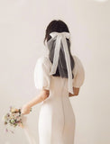 One-tier Stylish / Sweet Style / Birthday Wedding Veil Shoulder Veils with Satin Bow 15.75 in (40cm) Tulle