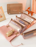 Travel Cosmetic Bag Foldable Makeup Organzier Portable Versatile Toiletry Wash Bag