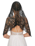 One-tier Vintage Wedding Veil Elbow Veils with Pure Color Lace