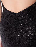 Mermaid / Trumpet Sparkle Party Wear Dress Sleeveless Sequined