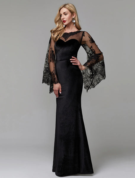 B2B-Exclusive Asymmetrical Sleeveless High Stretch Sheath Floor Length Wedding Guest Dress