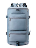 Men's Women's Travel Bag Crossbody Bag Shoulder Bag Gym Bag Duffle Bag Nylon Outdoor Daily Holiday Zipper Large Capacity Waterproof Lightweight Solid Color Grey
