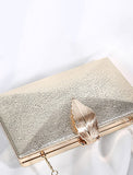 Women's Clutch Bags Polyester for Evening Bridal Wedding Party with Chain Solid