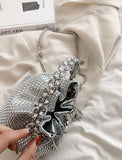 Women's Evening Bag Bucket Bag Clutch Bags for Evening Wedding Party with Crystals Large Capacity