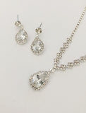 1 set Jewelry Set Bridal Jewelry Sets For Women's Wedding Anniversary Evening Rhinestone Alloy Briolette Drop / Engagement