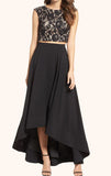 Two Piece High Low Prom Gown Cocktail Party Dress