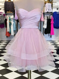 A Line Tulle Sweetheart Prom Dress Homecoming Dress