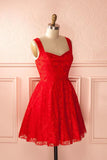 Simple Mid Back Sweetheart Homecoming Dress With Appliques