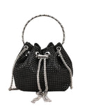 Women's Evening Bag Bucket Bag Clutch Bags for Evening Wedding Party with Crystals Large Capacity