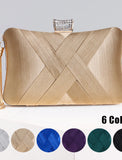 Women's Clutch Evening Bag Wristlet Clutch Bags Silk Party Bridal Shower Holiday Tassel Chain Large Capacity