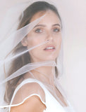 One-tier Simple / Style Wedding Veil Blusher Veils with Pure Color 55.12 in (140cm) Tulle