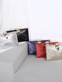 Women's Clutch Bags Polyester for Evening Bridal Wedding Party with Chain Solid