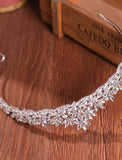 Crown Tiaras Headbands Headpiece Rhinestone Alloy Wedding Party Evening Retro Sweet With Crystal