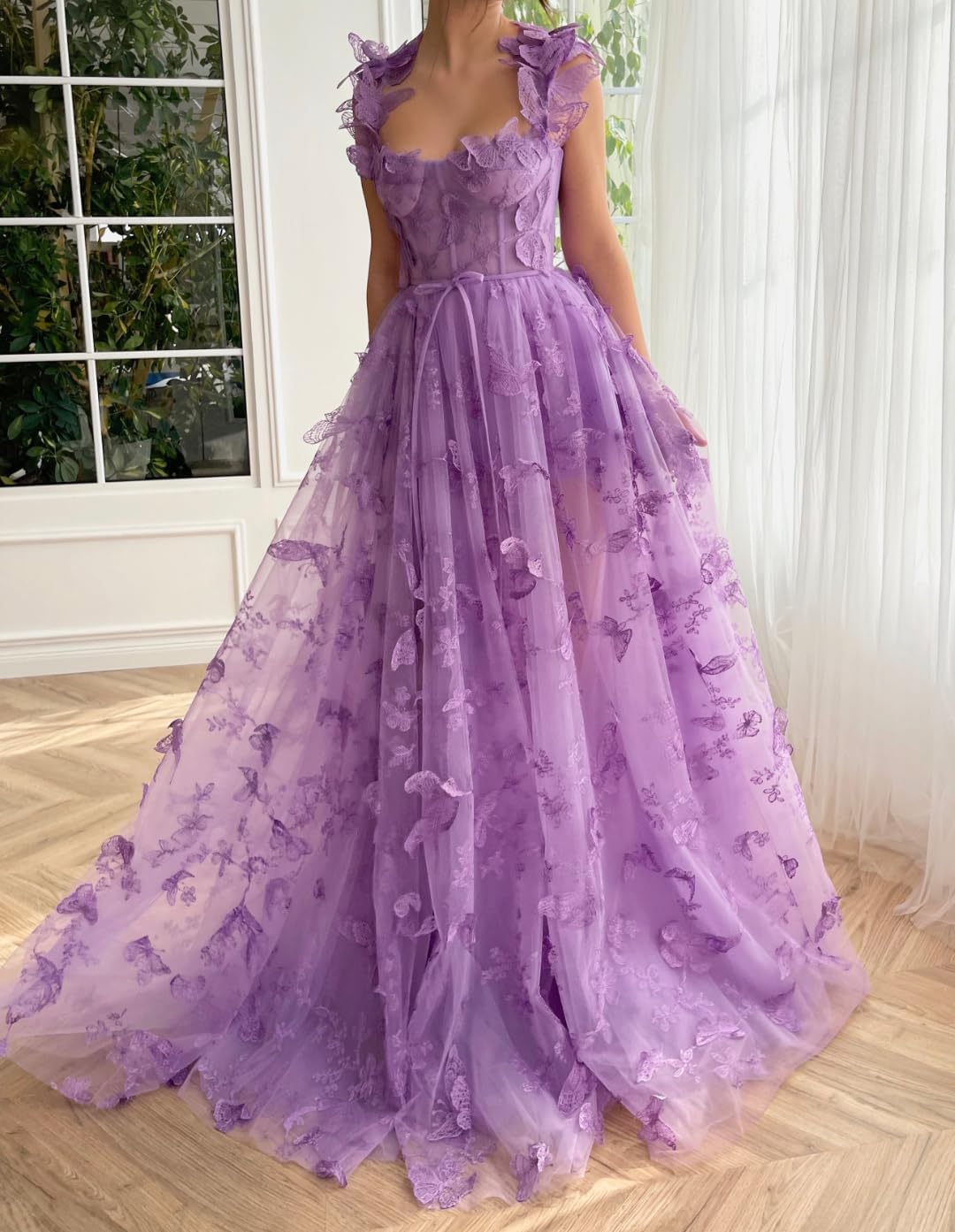 Butterfly Garden Tulle Maxi Dress main image 0