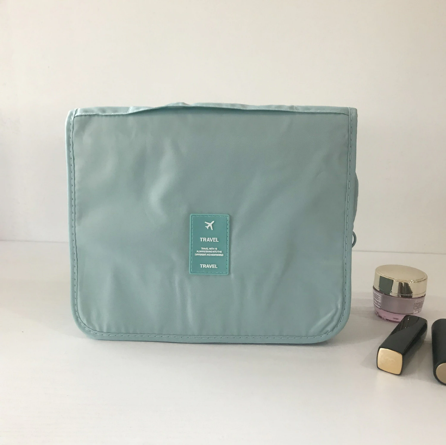 Twill Hook Wash Bag Makeup Bag Korean Version Waterproof Travel Large Capacity Storage Bag Travel Portable Portable Men And Women