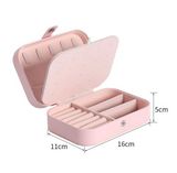 Simple And Convenient Jewelry Storage Box Home Travel Earrings Necklace Ring Jewelry Princess Storage Jewelry Box Spot