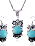 retro turquoise jewelry set earrings necklace set