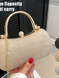 Women's Clutch Evening Bag Wristlet Clutch Bags PU Leather Party Bridal Shower Holiday Rhinestone Chain Large Capacity Waterproof Lightweight