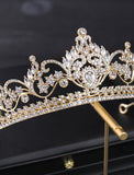 Crown Tiaras Headbands Headpiece Rhinestone Alloy Wedding Evening Retro Sweet With Crystal / Rhinestone Split Joint Headpiece Headwear