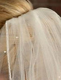 One-tier / Birthday Wedding Veil Elbow Veils with Pure Color 23.62 in (60cm) Lace / Tulle