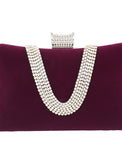 womens evening bag clutch diamonds suede handbag shoulder for wedding purse bridal prom party