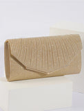 Women's Evening Bag Clutch Bags Polyester for Evening Bridal Wedding Party with Chain in Solid Color