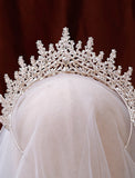 Crown Tiaras Wedding Special Occasion Valentine's Day Valentine Luxury Princess With Rhinestone Headpiece Headwear