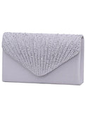 Women's Tri-fold Clutch Bags for Formal Evening Bridal Wedding Party with Crystal / Rhinestone Glitter Shine