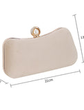 Women's Clutch Evening Bag  Corduroy Party Bridal Shower Holiday Crystals Chain Large Capacity Lightweight