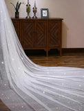 One-tier Wedding Veil Cathedral Veils with Solid Tulle