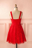 Simple Mid Back Sweetheart Homecoming Dress With Appliques