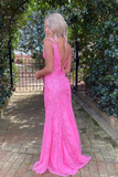 Mermaid Deep V-Neck Prom Dress With Appliques