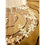 One-tier Wedding Veil Chapel Veils / Cathedral Veils with Embroidery 118.11 in (300cm)  / Tulle