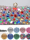 Women's Clutch Evening Bag Wristlet Clutch Bags Party Daily Bridal Shower Rhinestone Pearls Chain Large Capacity Lightweight Durable