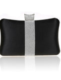 Women's Clutch Bags Satin PU Leather Wedding Party Event / Party Crystals