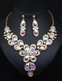 Jewelry Set 3pcs Rhinestone Alloy Earrings Necklace Women's Vintage Fashion Geometrical Geometric Jewelry Set For Wedding Party Anniversary