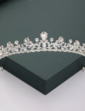 Crown Tiaras Hair Accessory Rhinestone Alloy Wedding Evening Wedding Princess With Metal Crystals