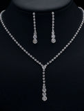 1 set Jewelry Set Jewelry Sets For Women's Anniversary Party Evening Gift Rhinestone Alloy Tennis Chain