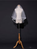 One-tier Simple / Style Wedding Veil Blusher Veils with Pure Color 55.12 in (140cm) Tulle