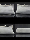 Women's Clutch Evening Bag Polyester Party Bridal Shower Holiday Rhinestone Chain Large Capacity Lightweight Durable