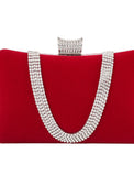 womens evening bag clutch diamonds suede handbag shoulder for wedding purse bridal prom party