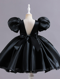Princess Short / Mini Flower Girl Dress Quinceanera Girls Cute Prom Dress Chiffon with Butterfly Open Back Fit 3-16 Years