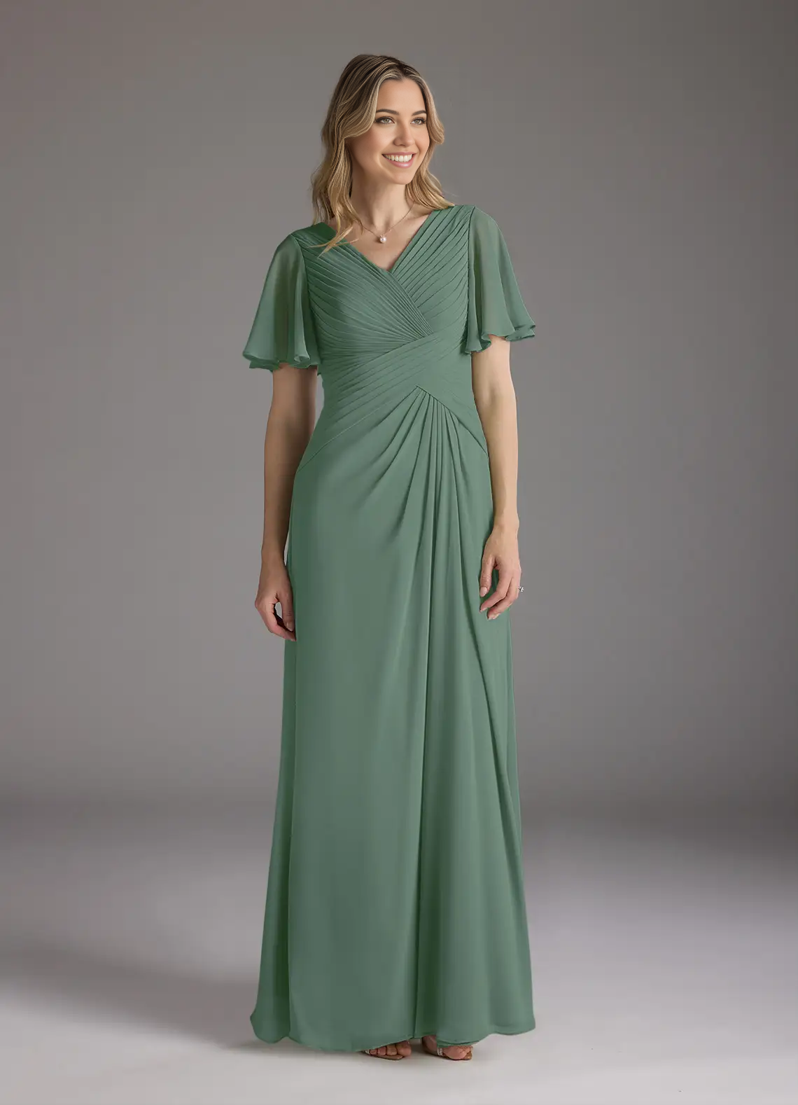 Chiffon V Neck Lace Appliques A Line Plus Size Ruched Mother of the Bride Dresses