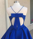 A Line V Neck Short Prom Dress Graduation Dress Homecoming Dress