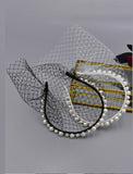 One-tier / Pearls Wedding Veil Blusher Veils / Birdcage Veils with Faux Pearl Tulle