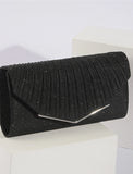 Women's Evening Bag Clutch Bags Polyester for Evening Bridal Wedding Party with Chain in Solid Color